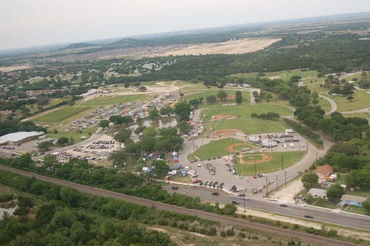 Aerial shot of Copperas Cove TX