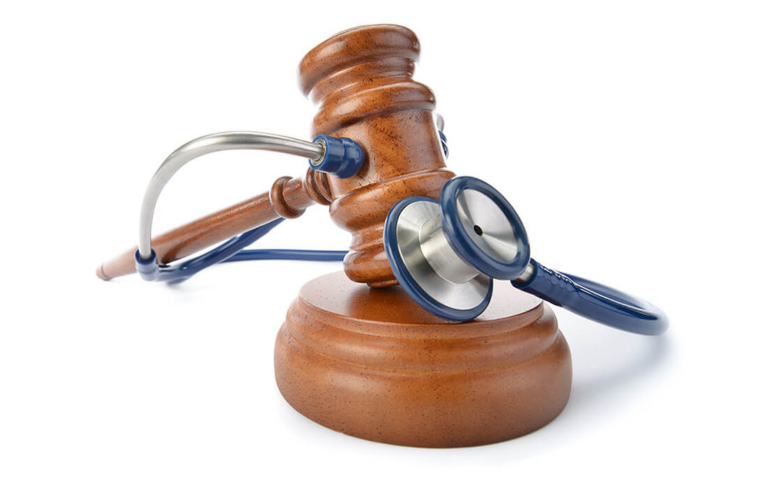 medical equipment and gavel