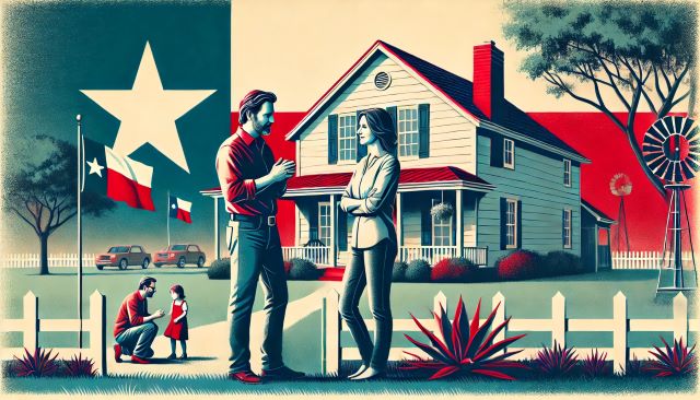 Texas parents practicing effective co-parenting.