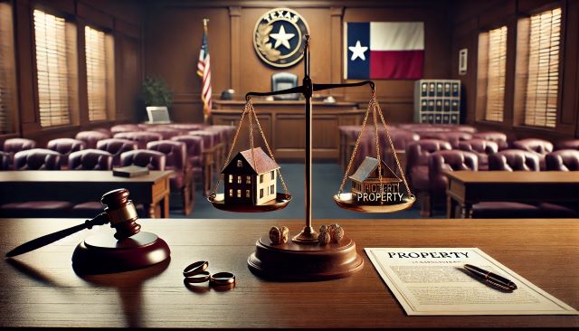 Texas Divorce courtroom.
