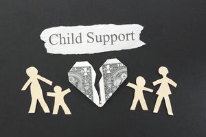 Cartoon image portraying child support.
