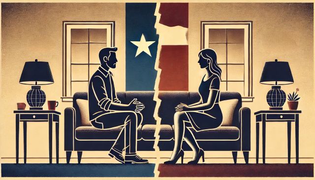 Image representing communication in divorce.