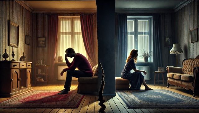 A Texas couple experiencing marriage dissatisfaction.