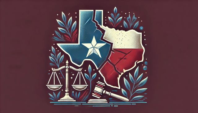 Illustration representing myths about divorce in Texas.