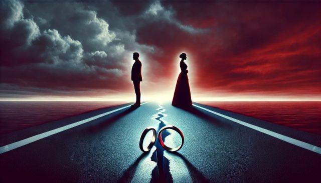 Texas couple considering the signs of divorce.