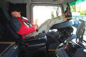 sleeping truck driver
