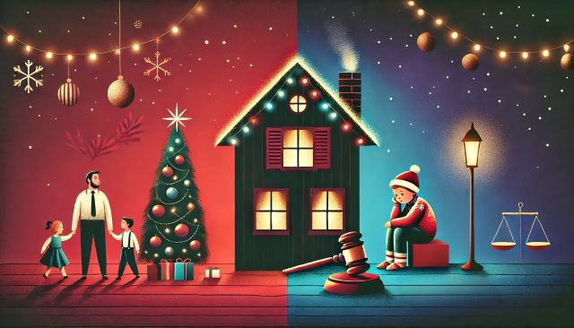 Image representing a Texas family going through a divorce during the holidays.