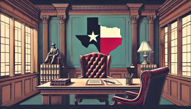 A Texas divorce attorney's office.