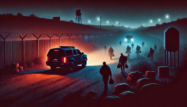 Image of individuals committing human smuggling in Texas.