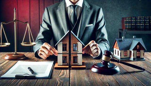 Image representing property division in a Texas divorce.