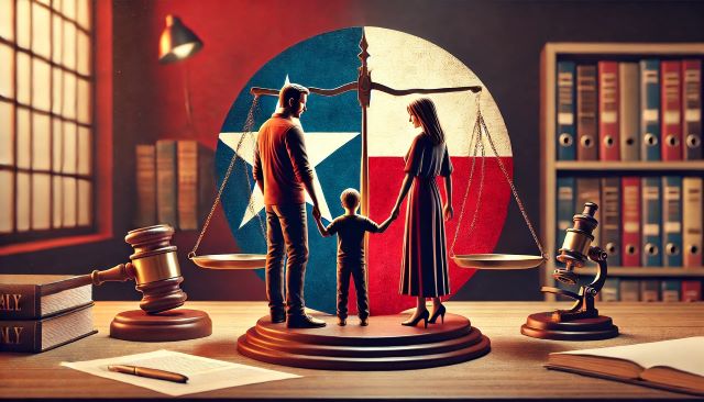 Texas parents sharing custody.
