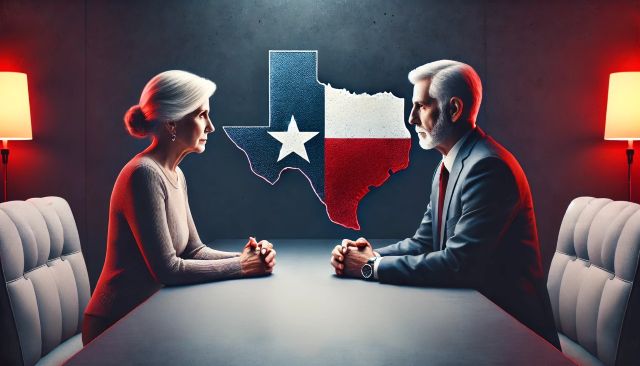 Texas couple facing a silver divorce.