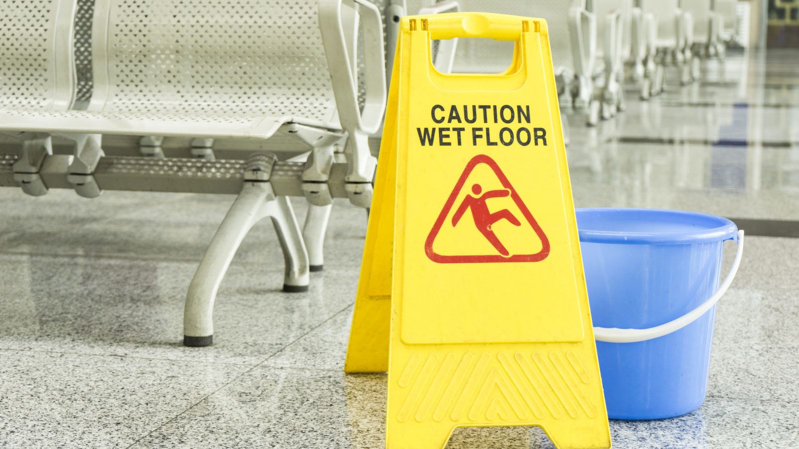 Wet floor sign