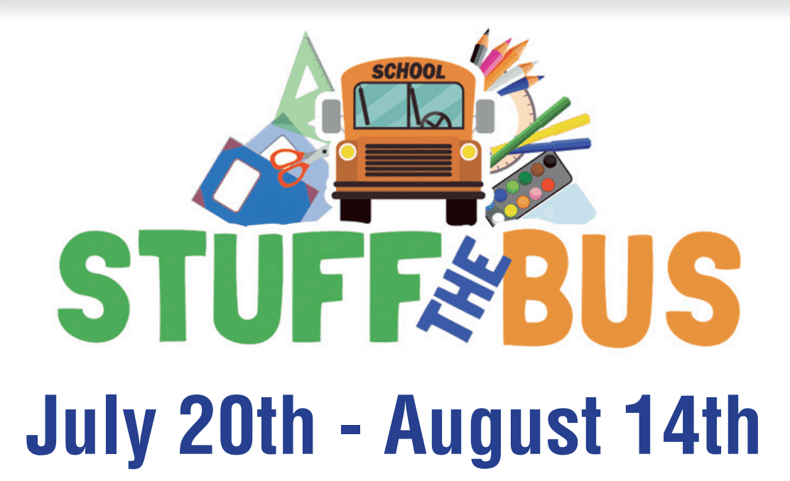 Bell County TX "Stuff the Bus" event logo