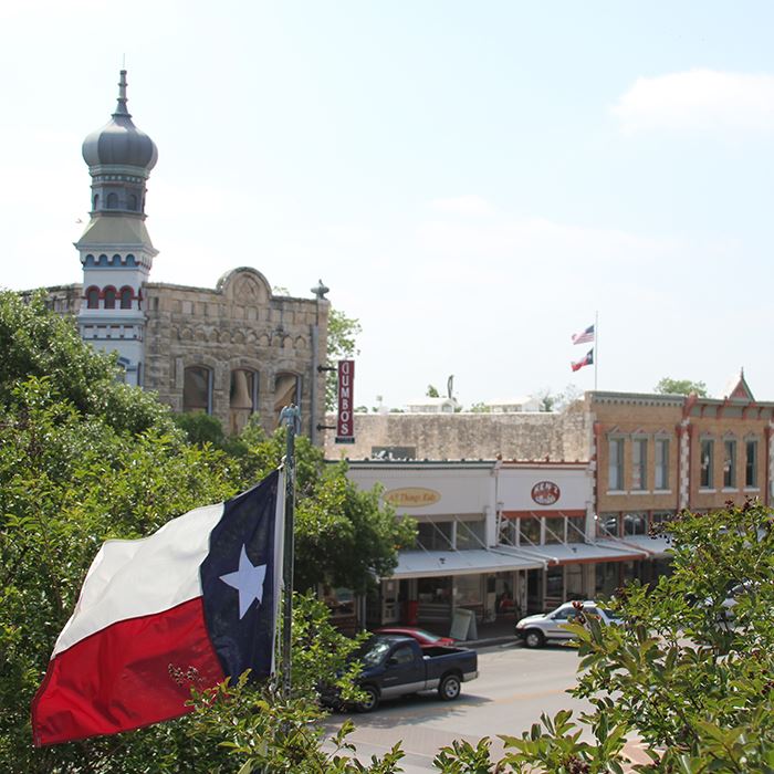 Town square in Georgetown, TX