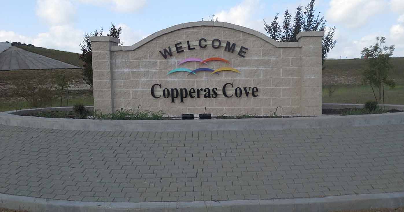 Copperas Cove welcome sign